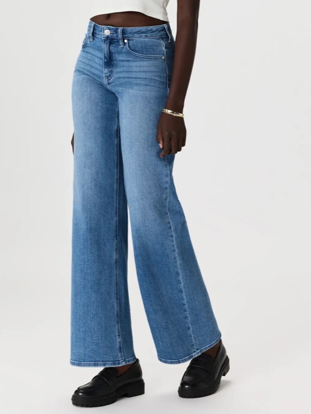 Quince Bella Stretch Wide Leg Jeans - Picture 3 of 7